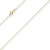 0,6mm Veneziakette Goldkette Collier Halskette aus 750 Gold Gelbgold 40cm