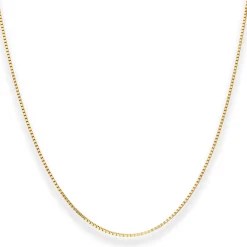 0,9mm Veneziakette Goldkette Collier Halskette aus 750 Gold Gelbgold 38cm