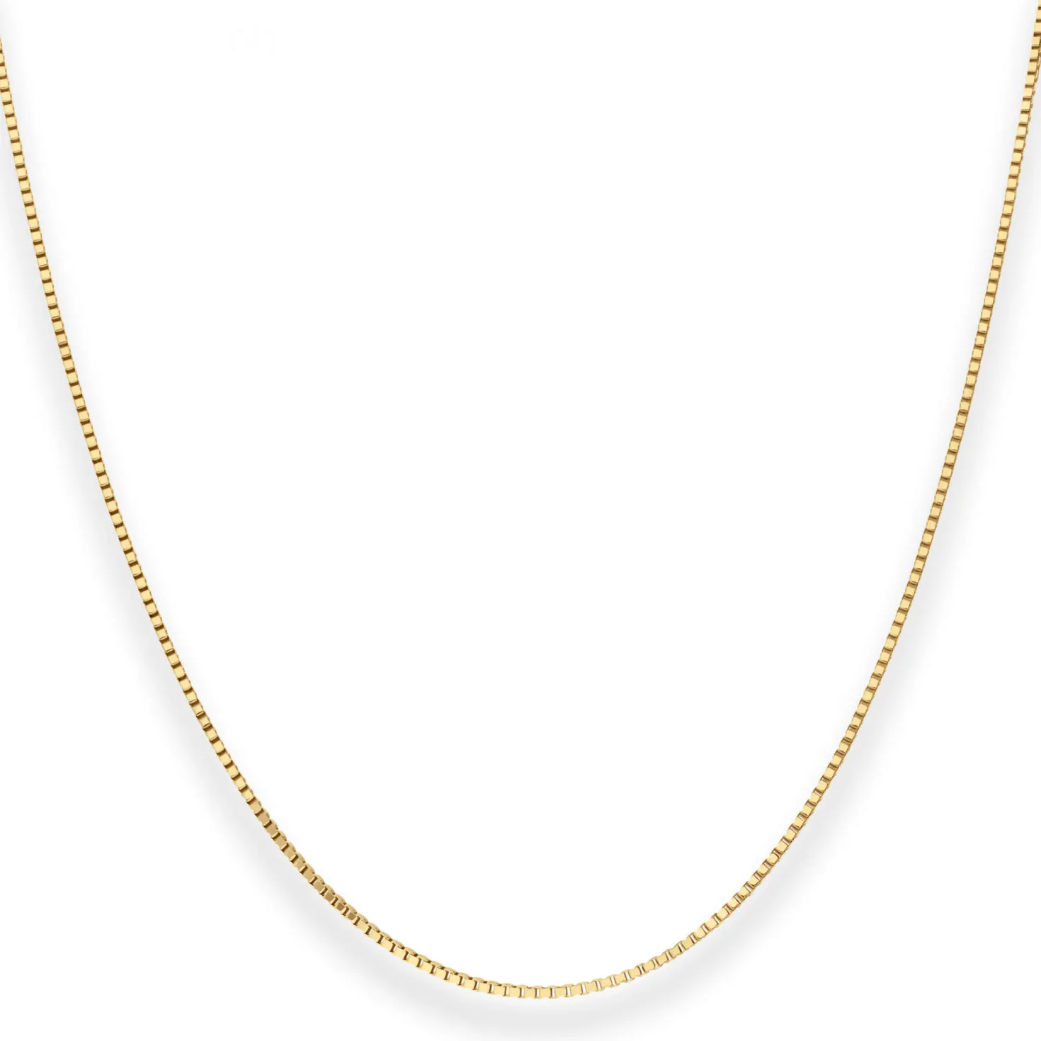 0,9mm Veneziakette Goldkette Collier Halskette aus 750 Gold Gelbgold 38cm