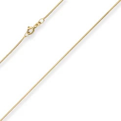 0,8mm Veneziakette Goldkette Collier Halskette aus 333 Gold Gelbgold 38cm