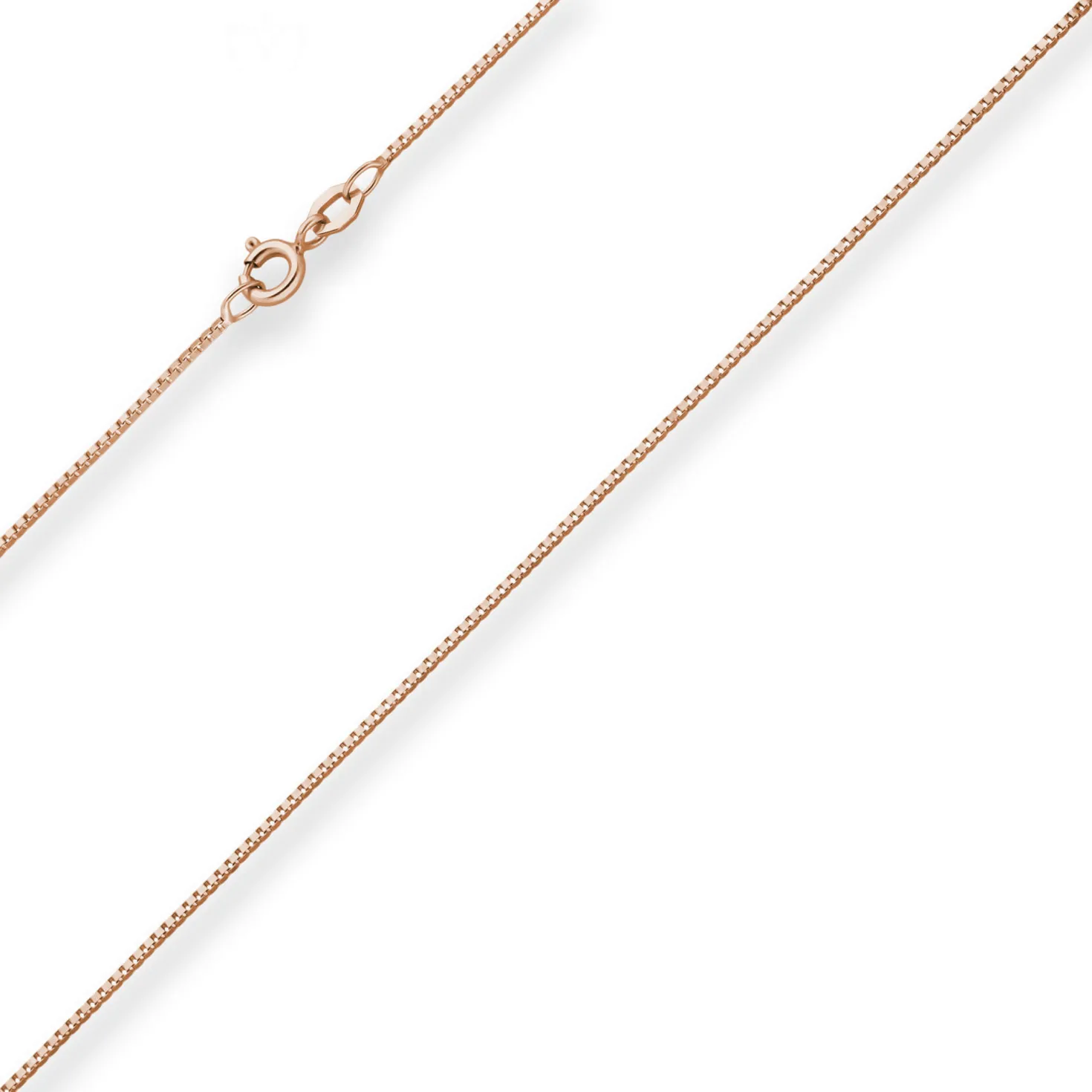 0,9mm Veneziakette Goldkette Collier Halskette aus 585 Gold Rotgold 50cm
