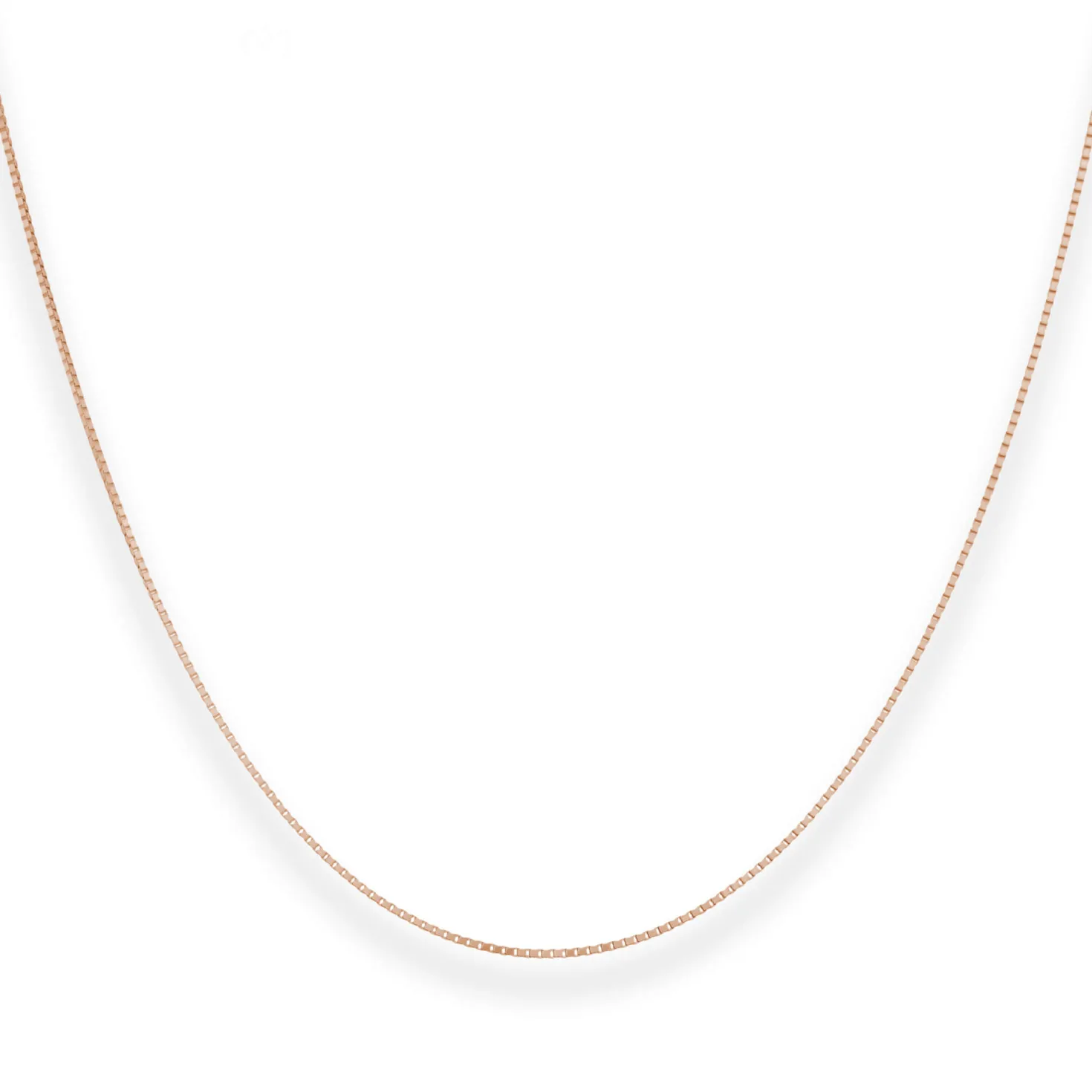 0,9mm Veneziakette Goldkette Collier Halskette aus 585 Gold Rotgold 50cm