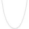 0,8mm Veneziakette Goldkette Collier Halskette aus 585 Gold Weißgold 45cm