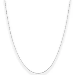 0,8mm Veneziakette Goldkette Collier Halskette aus 585 Gold Weißgold 45cm