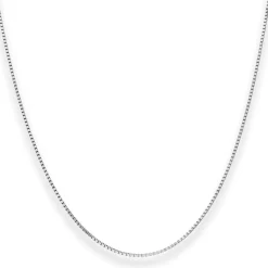 0,9mm Veneziakette Goldkette Collier Halskette aus 750 Gold Weißgold 40cm