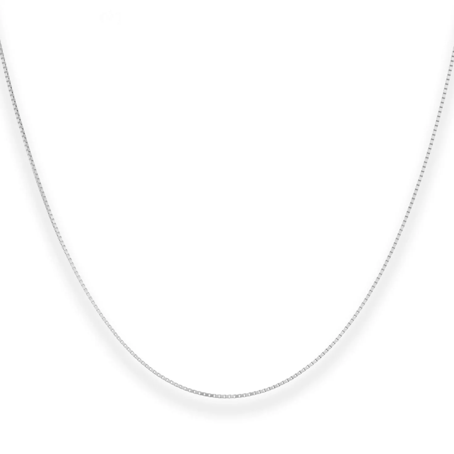 0,9mm Veneziakette Goldkette Collier Halskette aus 585 Gold Weißgold 36cm