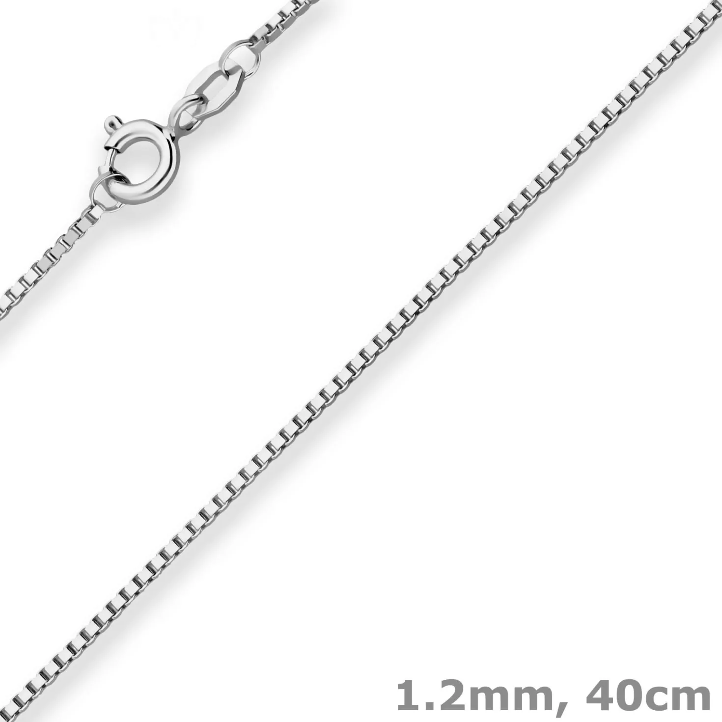 1,2mm Veneziakette Goldkette Collier Halskette aus 333 Gold Weißgold 40cm