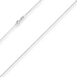 0,7mm Veneziakette Goldkette Collier Halskette aus 375 Gold Weißgold 45cm