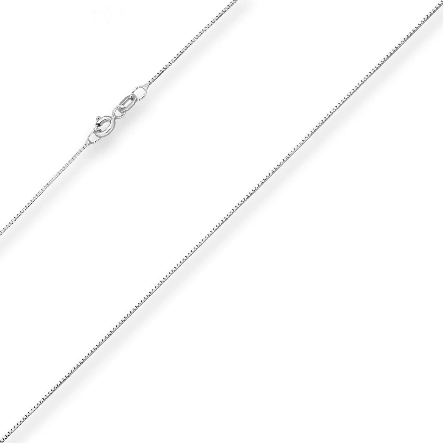 0,7mm Veneziakette Goldkette Collier Halskette aus 375 Gold Weißgold 45cm