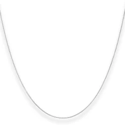 0,7mm Veneziakette Goldkette Collier Halskette aus 375 Gold Weißgold 45cm