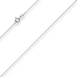 0,6mm Veneziakette Goldkette Collier Halskette aus 585 Gold Weißgold 45cm