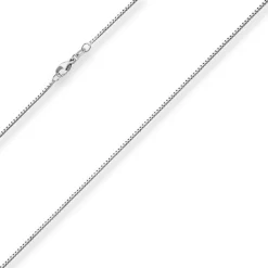 1,2mm Veneziakette Goldkette Collier Halskette aus 750 Gold Weißgold 36cm