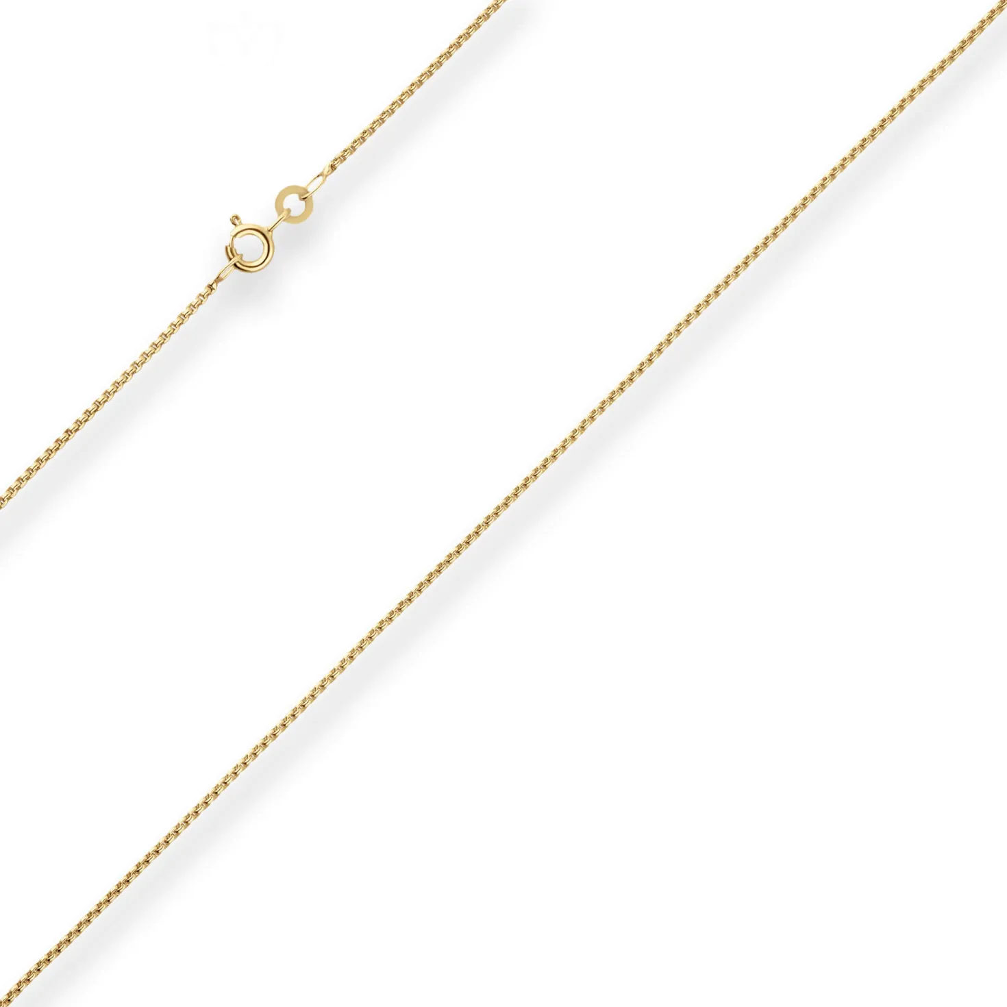 1,2mm Veneziakette rund Collier Halskette aus 333 Gold Gelbgold 40cm