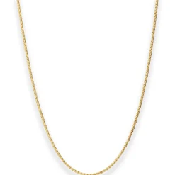 1,2mm Veneziakette rund Collier Halskette aus 585 Gold Gelbgold 65cm