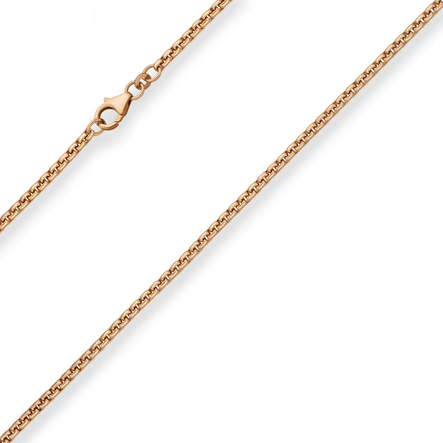 2,7mm Veneziakette rund Goldkette Collier Halskette aus 585 Gold Rotgold 70cm
