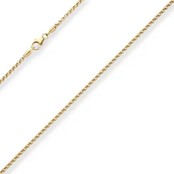 2mm Veneziakette rund Goldkette Collier Halskette aus 333 Gold Gelbgold 50cm