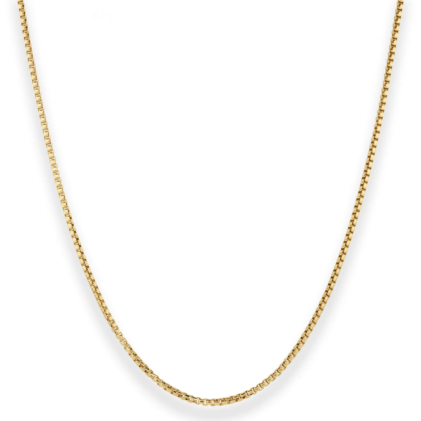 1,5mm Veneziakette rund Goldkette Collier Halskette aus 585 Gold Gelbgold 65cm