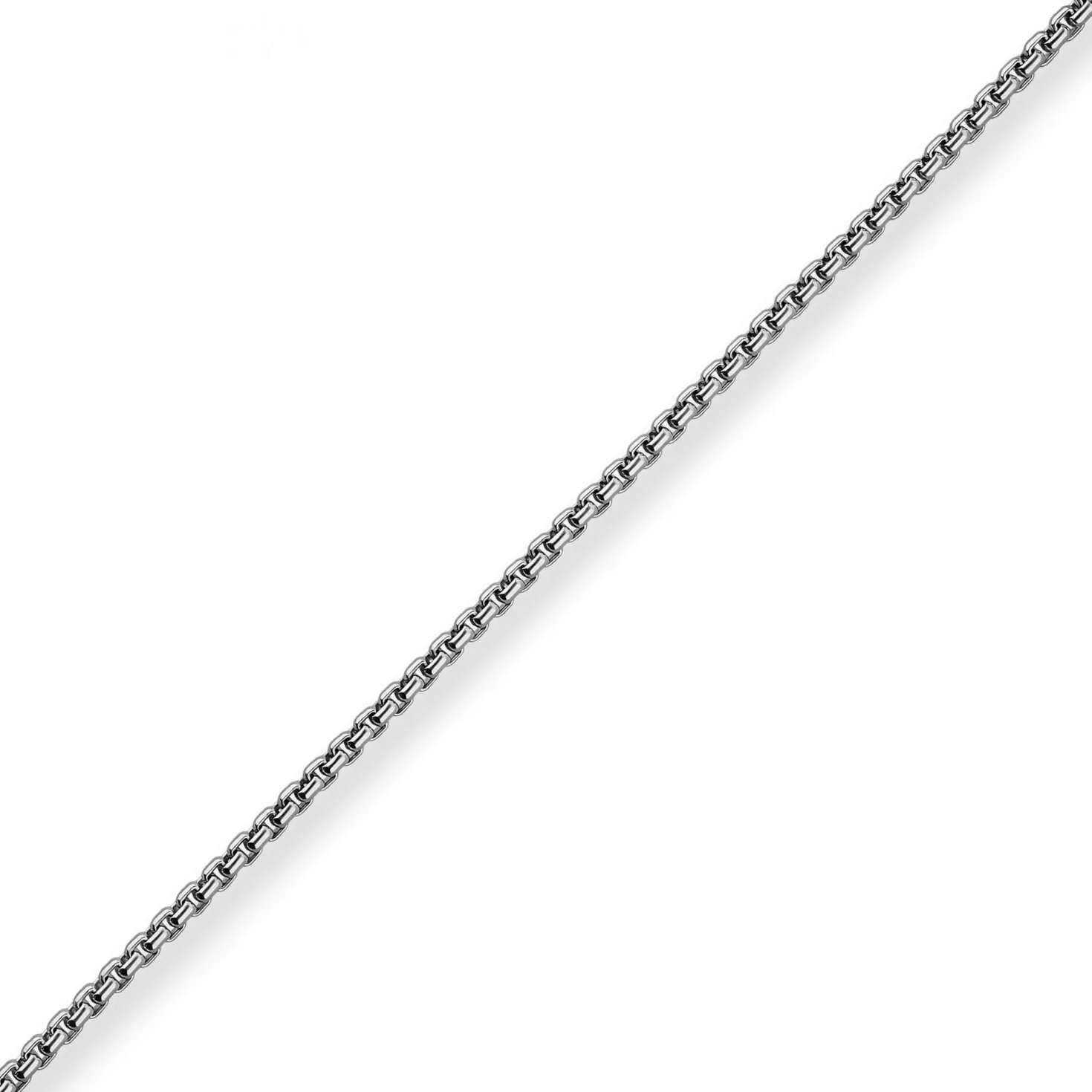 2,7mm Veneziakette rund Kette Collier Halskette aus 925 Silber rhodiniert 60cm