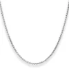 2mm Veneziakette rund Kette Collier Halskette aus 925 Silber rhodiniert 40cm