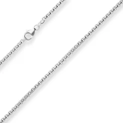 3,7mm Veneziakette rund Silberkette Collier Halskette aus 925 Silber 70cm