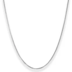 1,5mm Veneziakette rund Silberkette Collier Halskette aus 925 Silber 38cm