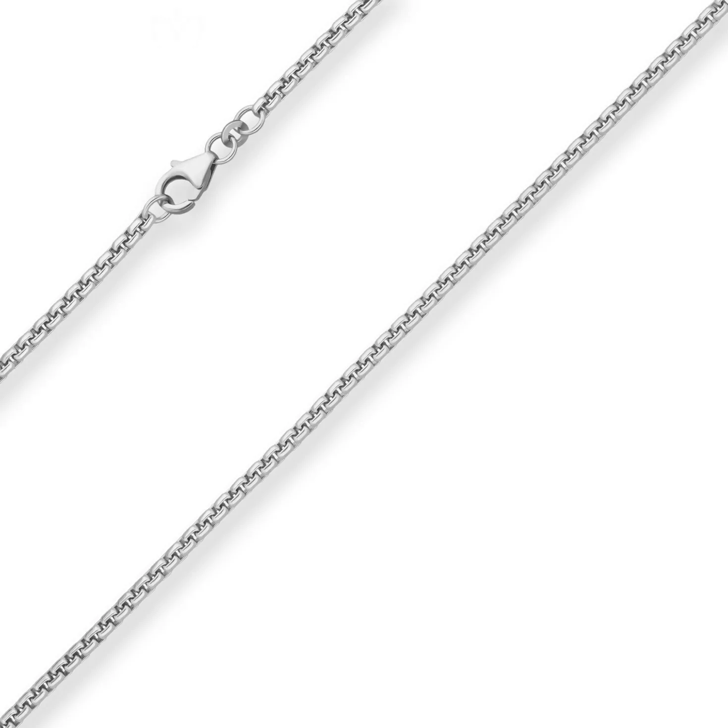 2,7mm Veneziakette rund Silberkette Collier Halskette aus 925 Silber 70cm