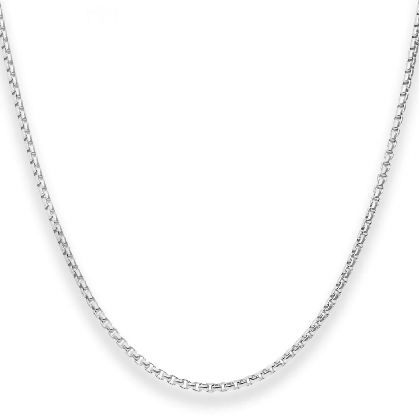 2mm Veneziakette rund Silberkette Collier Halskette aus 925 Silber 45cm