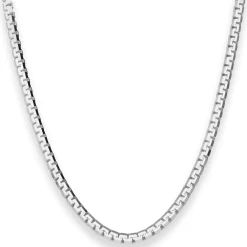 3,6mm Veneziakette sechskant Silberkette Collier Halskette aus 925 Silber 50cm