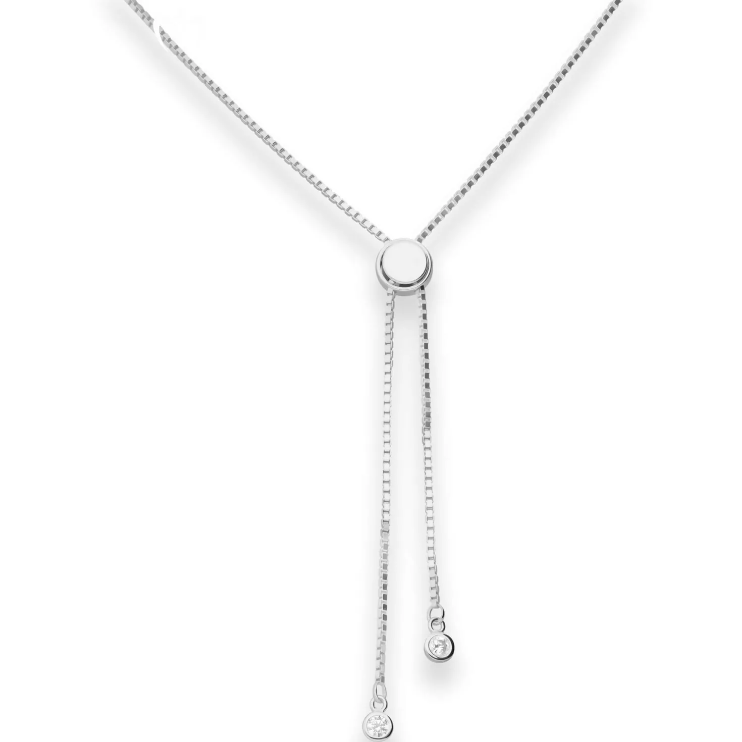 1,2mm Veneziakette Silberkette Collier Halskette aus 925 Silber 70cm Zirkonia