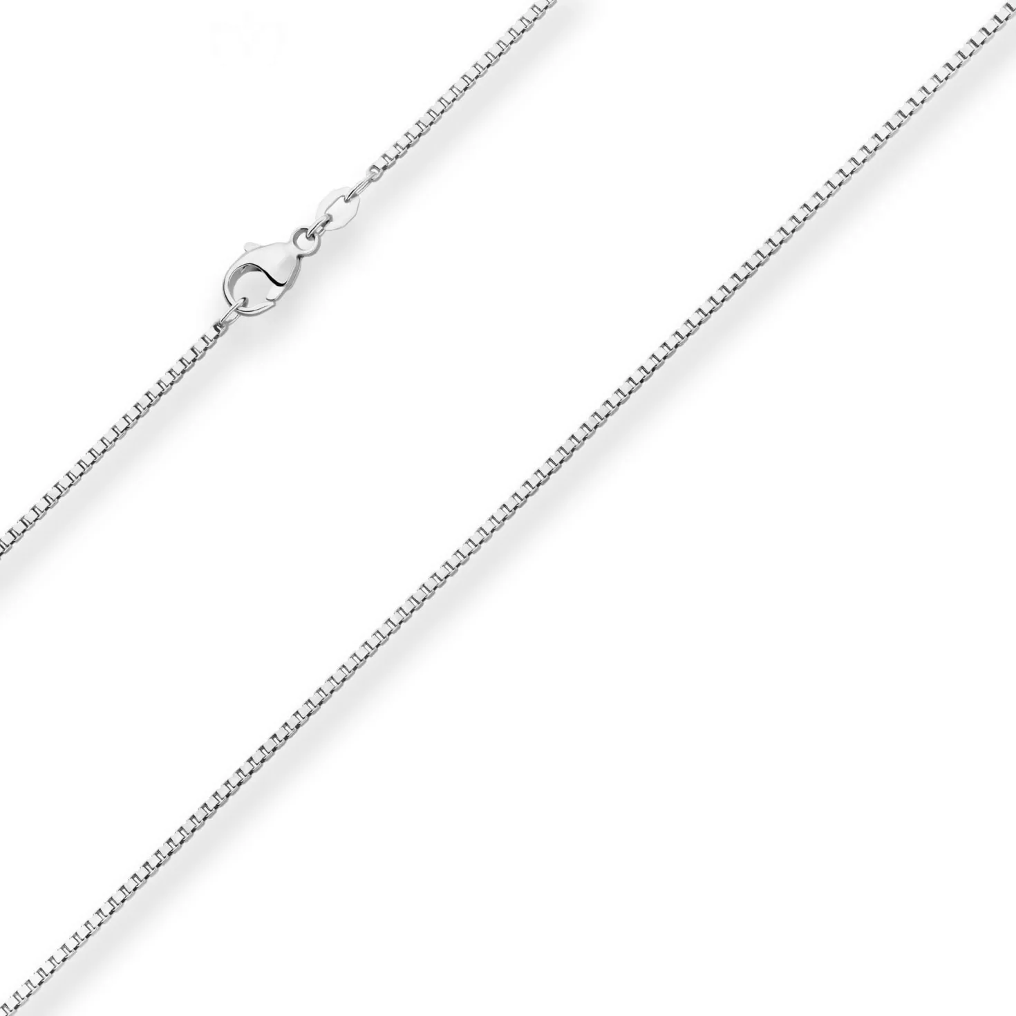 1,4mm Veneziakette Silberkette Collier Halskette aus 925 Silber rhodiniert 50cm
