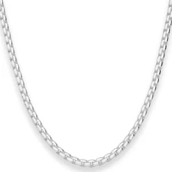 3,7mm Veneziakette vierkant Silberkette Collier Halskette aus 925 Silber 45cm