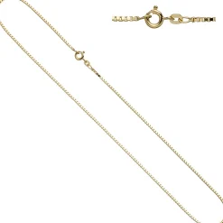 1,0mm Venezianerkette Collier 333 Gelbgold Gold Kette Halskette, 38cm
