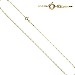 1,0mm Venezianerkette Collier 333 Gelbgold Gold Kette Halskette, 45cm