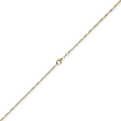 1,5mm Venezianerkette 750 Gold Gelbgold Kette Collier Halskette rund 38cm
