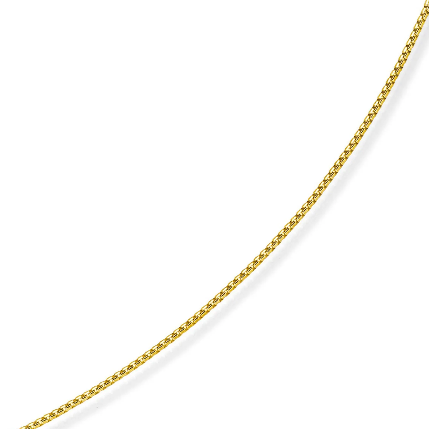 1,5mm Venezianerkette 585 Gold Gelbgold Kette Collier Halskette rund 38cm