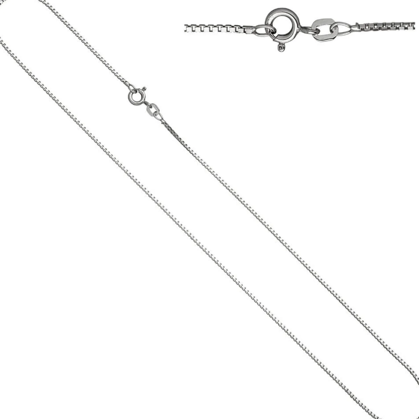 1,2mm Venezianerkette Halskette Collier Kette 925 Silber glänzend 45cm