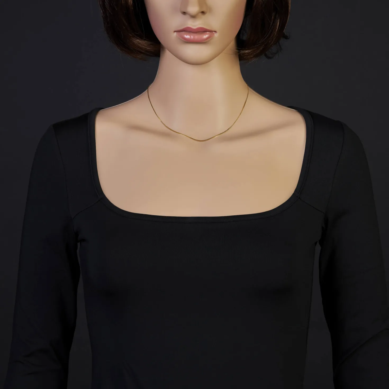 0,9mm Venezianerkette Kette Collier aus 585 Gold Gelbgold, 40cm, Damen