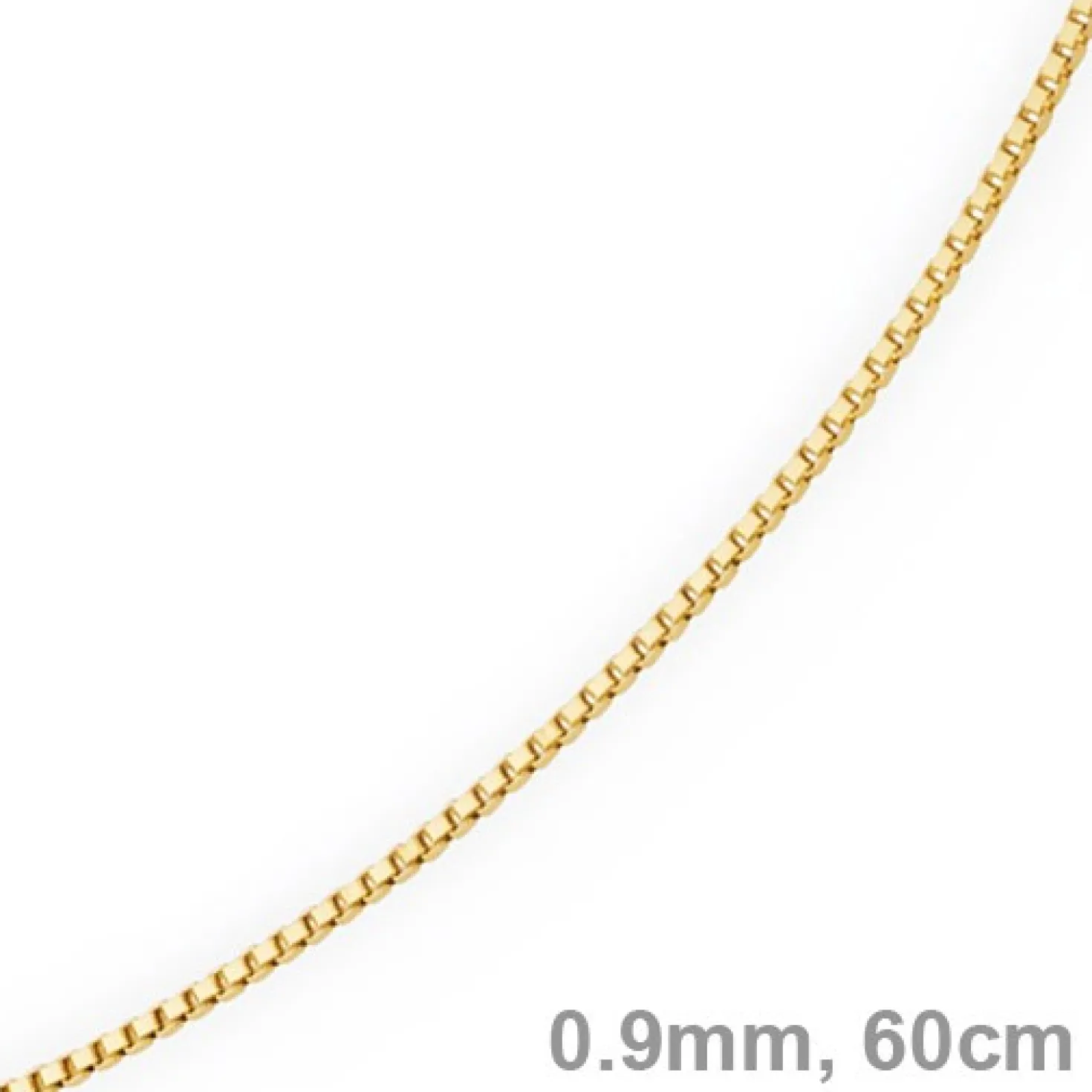 0,9mm Venezianerkette Kette Collier aus 585 Gold Gelbgold, 60cm, Damen
