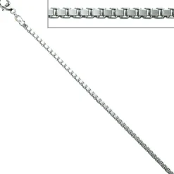 1,8mm Venezianerkette Kette Collier, 925 Silber, Silberkette, 50 cm