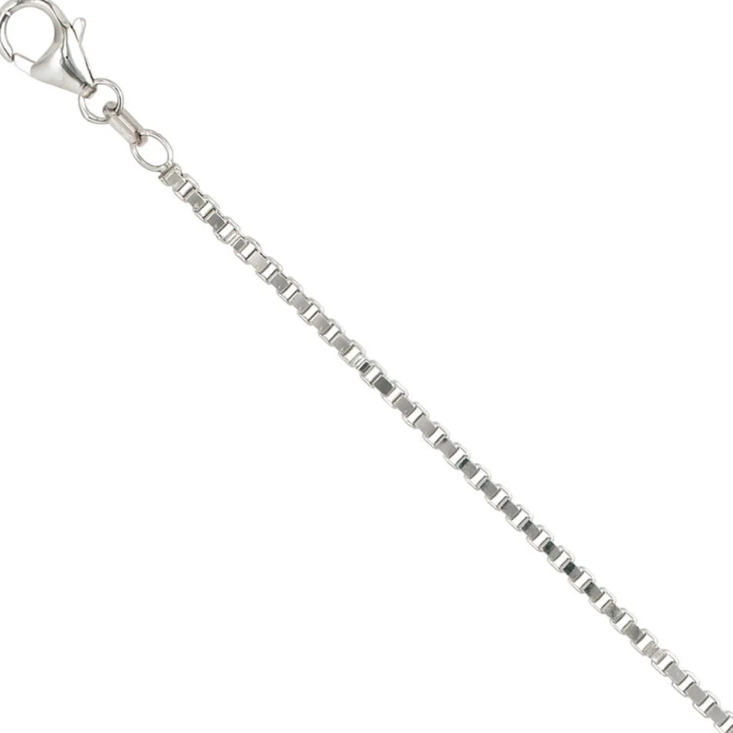 1,8mm Venezianerkette Kette Collier, 925 Silber, Silberkette, 50 cm
