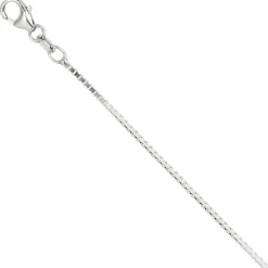 1,2mm Venezianerkette Kette Collier, 925 Silber, Silberkette, 38 cm