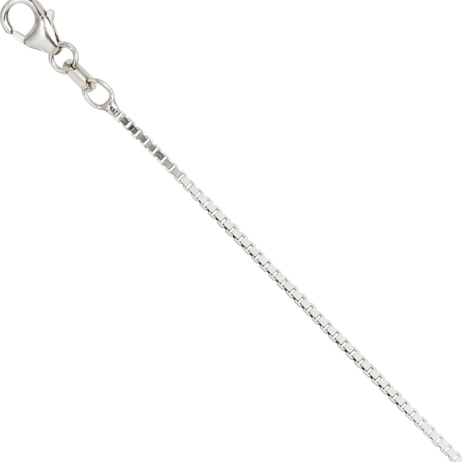 1,2mm Venezianerkette Kette Collier, 925 Silber, Silberkette, 38 cm