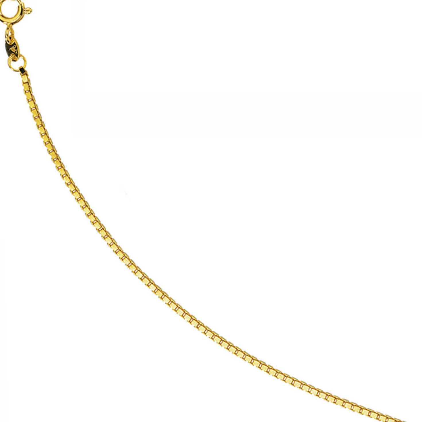 1,5mm Venezianerkette Kette, 585 Gold Gelbgold, Goldkette, 45 cm