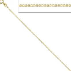 1,5mm Venezianerkette Kette, 333 Gold Gelbgold, Goldkette, 45 cm