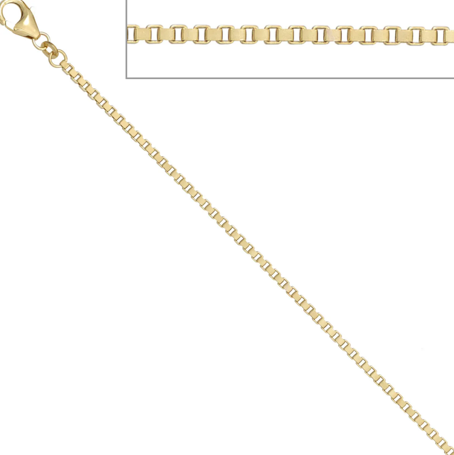 1,8mm Venezianerkette Kette Halskette Halsschmuck aus 585 Gold Gelbgold, 60cm