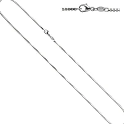 1,5mm Venezianerkette Kette, 585 Weißgold Gold, Goldkette, 45 cm