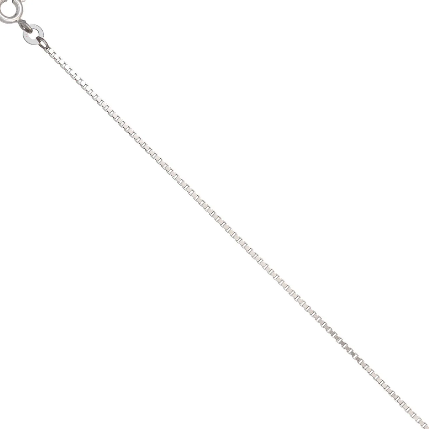 1,2mm Venezianerkette Kette, 333 Weißgold Gold, Goldkette, 50 cm