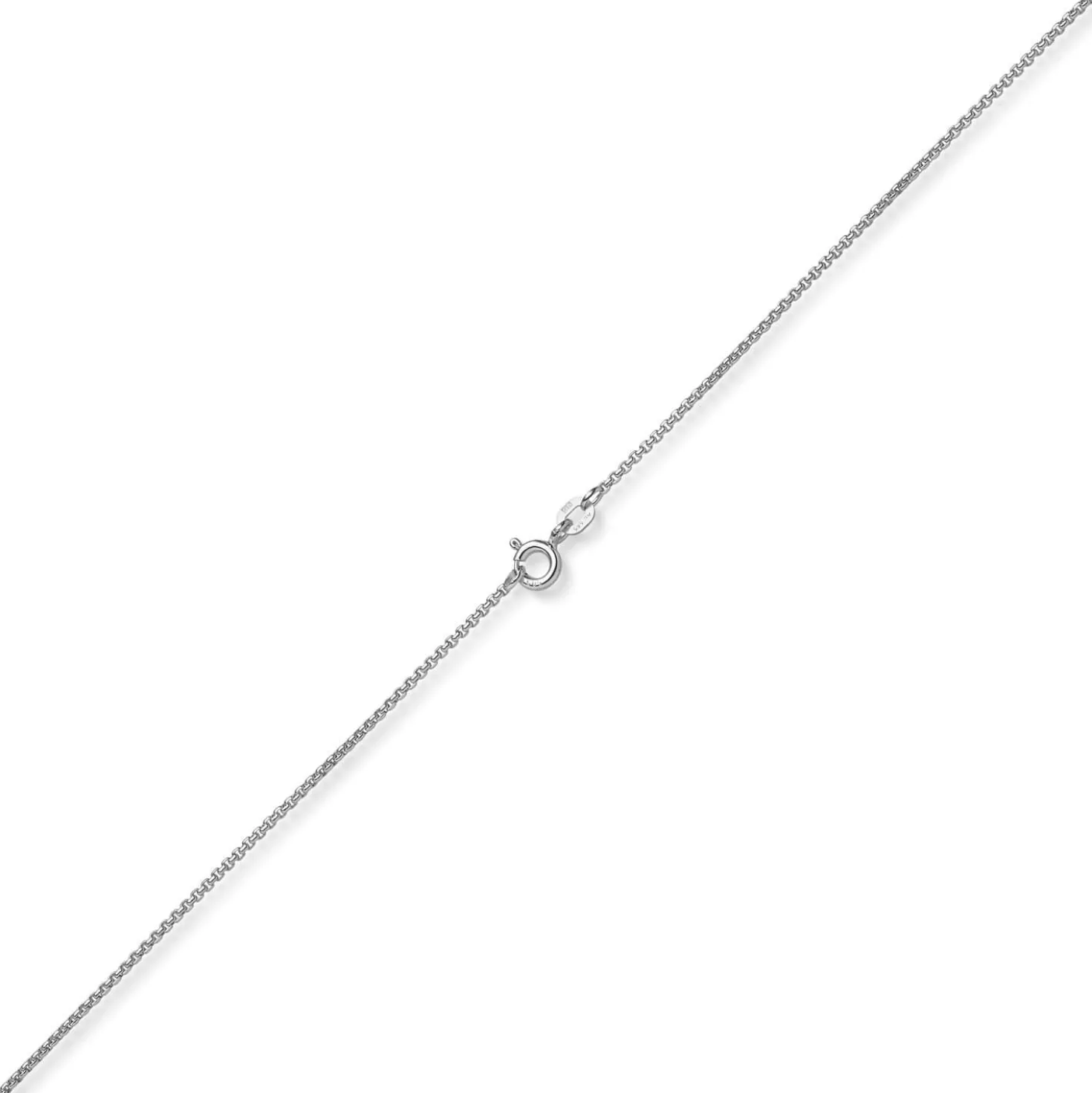 1,2mm Venezianer-Kette rund aus 750 Gold Weißgold Kette Collier Halsschmuck 40cm