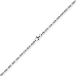 2mm Venezianerkette rund 585 Gold Weißgold Kette Collier Halskette 42cm