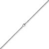 2mm Venezianerkette rund 585 Gold Weißgold Kette Collier Halskette 55cm